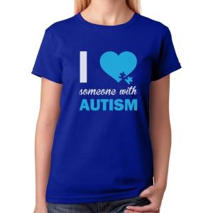 imageAutism Awareness Shirt for Women I Love Someone with Autism Women TShirtBlue