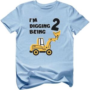 imageConstruction Bulldozer Im Digging Being 2 34 Sleeve Baseball Jersey Toddler Kids TShirtCalifornia Blue