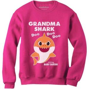 imageGrandma Shark Doo Doo Doo Baby Shark Nana Women SweatshirtPink