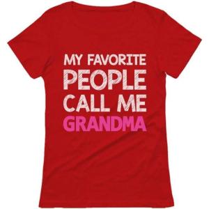 imageGrandma Shirt My Favorite People Call Me Grandma Nana Gift Women TShirtRed