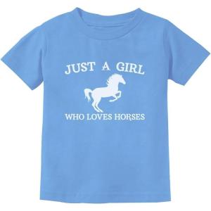 imageHorse Gifts A Girl Who Loves Horses Shirt Horseback Equestrian Youth Kids TShirtCalifornia Blue