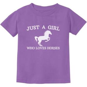 imageHorse Gifts A Girl Who Loves Horses Shirt Horseback Equestrian Youth Kids TShirtViolet