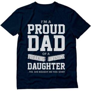 imageIm a Proud Dad Shirt Funny Gifts for Dads Grandfather Fathers Day Awesome Grandpa Abuelo Papa Shirts for MenNavy