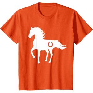 imageKids Gift For Horse Lover  Love Horses Kids TShirtOrange