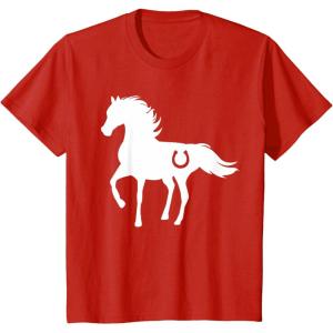 imageKids Gift For Horse Lover  Love Horses Kids TShirtRed