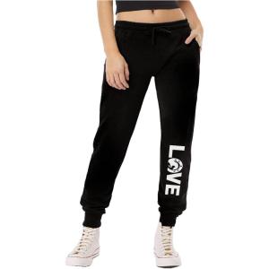 imageLove Horses Leggings for Women Teen Girls Gift for Horse Lover Novelty Fleece JoggersBlack