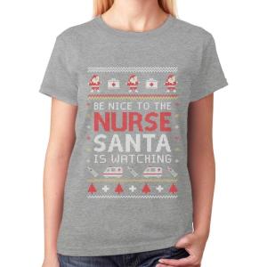 imageNurse Ugly Christmas TShirt Xmas Gift WomenGray