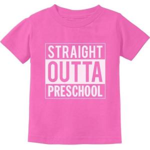 imageStraight Outta Preschool Graduation Funny Gift ToddlerInfant Kids TShirtPink
