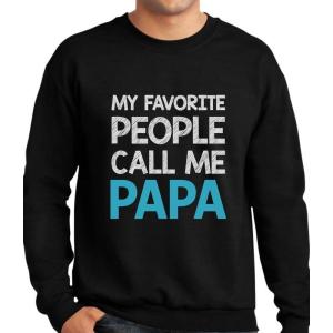 imageTeeStars  My Favorite People Call Me PAPA  Best Gift for Grandpa SweatshirtBlack