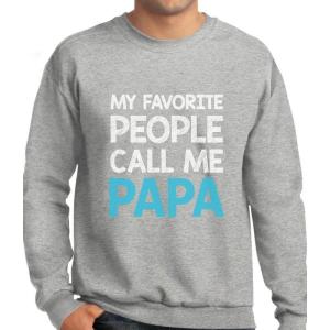 imageTeeStars  My Favorite People Call Me PAPA  Best Gift for Grandpa SweatshirtGray