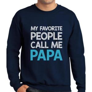 imageTeeStars  My Favorite People Call Me PAPA  Best Gift for Grandpa SweatshirtNavy