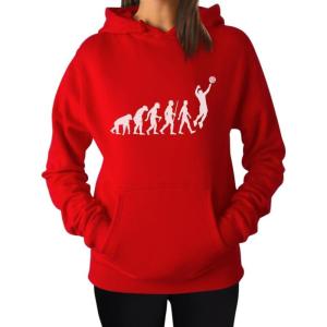 imageTeeStars  Volleyball Evolution  Gift for Volleyball Player Women HoodieRed