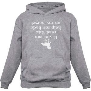 imageTstars  Help Me Back On My Horse Funny Gift Women HoodieGray