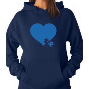 imageTstars Autism Heart Puzzle Hoodie  Autism Awareness Month Women HoodieBlue