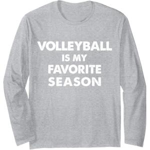 imageVolleyball Is My Favorite Season Gift for Volleyball Lovers Long Sleeve TShirtHeather Grey