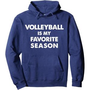 imageVolleyball Is My Favorite Season Gift for Volleyball Lovers Pullover HoodieNavy Blue