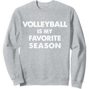 imageVolleyball Is My Favorite Season Gift for Volleyball Lovers SweatshirtHeather Grey
