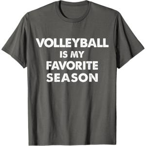 imageVolleyball Is My Favorite Season Gift for Volleyball Lovers TShirtAsphalt Grey