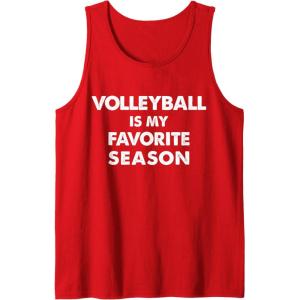 imageVolleyball Is My Favorite Season Gift for Volleyball Lovers Tank TopRed