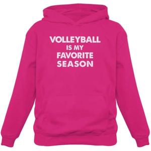 imageVolleyball is My Favorite Season Gift for Volleyball Lovers Women HoodiePink