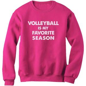 imageVolleyball is My Favorite Season Gift for Volleyball Lovers Women SweatshirtPink
