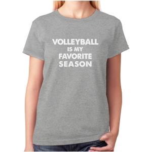 imageVolleyball is My Favorite Season Shirt Gift for Volleyball Lovers Women TShirtGray