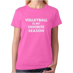 imageVolleyball is My Favorite Season Shirt Gift for Volleyball Lovers Women TShirtPink