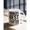 imageFunny Novelty Coffee Mug Funny Christmas Gift for Dad Husband Birthday Cup Best Farter White 15 OunceWhite