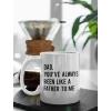 imageFunny Novelty Coffee Mug Funny Christmas Gift for Dad Husband Birthday Cup Like a Father White 15 Ounce