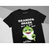 imageGrandpa Shark Doo Doo Doo Baby Shark Papa TShirtBlack
