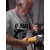 imageIf PAPA Cant Fix It Were All Screwed Black Print Funny Gift for Father Grandpa TShirtGray
