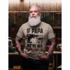 imageIf PAPA Cant Fix It Were All Screwed Black Print Funny Gift for Father Grandpa TShirtSand