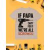 imageIf PAPA Cant Fix It Were All Screwed Black Print Funny Gift for Father Grandpa TShirtSand