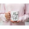 imageMom Life Coffee Mug Mom Mug Mothers Day Cup Mommy Coffee Mug Gift for Wife New Moms Coffee Mug 15 Oz WhiteWhite