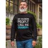 imageMy Favorite People Call Me Grandpa  Best Gift for Grandad Long Sleeve TShirtBlack