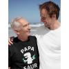 imagePapa Saur Shirt Fathers Day Dad Grandpa Shirts for Men Gifts for Dads Dinosaur Theme Funny Trex Mens TShirtBlack