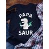 imagePapa Saur Shirt Fathers Day Dad Grandpa Shirts for Men Gifts for Dads Dinosaur Theme Funny Trex Mens TShirtNavy