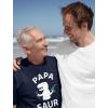 imagePapa Saur Shirt Fathers Day Dad Grandpa Shirts for Men Gifts for Dads Dinosaur Theme Funny Trex Mens TShirtNavy