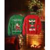 imageTstars Elf Matching Couples Ugly Christmas Sweatshirt Funny His and Hers Xmas Holiday Sweatshirts for Men WomenTouch My Elf Green  Elfie Red