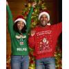imageTstars Elf Matching Couples Ugly Christmas Sweatshirt Funny His and Hers Xmas Holiday Sweatshirts for Men WomenTouch My Elf Red  Elfie Green