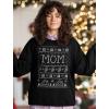 imageTstars Mom Sweatshirt Ugly Christmas Sweater Style Mommy Sweatshirts for WomenBlack