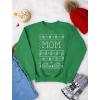 imageTstars Mom Sweatshirt Ugly Christmas Sweater Style Mommy Sweatshirts for WomenGreen