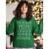 imageTstars Mom Sweatshirt Ugly Christmas Sweater Style Mommy Sweatshirts for WomenGreen