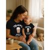 imageTstars Mommy Needs a Latte Shirts for Mom and Newborn Baby First Mothers Day Matching Outfit for New Moms and InfantsWomens Black  Baby Black