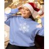 imageTstars Snowflake Christmas Hoodie for Women and Teen Girls Xmas Holiday Sweatshirt HoodiesCalifornia Blue