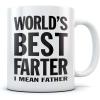 imageFunny Novelty Coffee Mug Funny Christmas Gift for Dad Husband Birthday Cup Best Farter White 15 OunceWhite