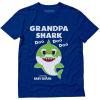 imageGrandpa Shark Doo Doo Doo Baby Shark Papa TShirtBlue