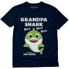 imageGrandpa Shark Doo Doo Doo Baby Shark Papa TShirtNavy