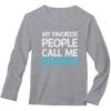 imageMy Favorite People Call Me Grandpa  Best Gift for Grandad Long Sleeve TShirtGray