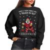 imageTstars Funny Santas Elf Ugly Christmas Sweatshirt for Women Tacky Sweater Style Holiday Xmas SweatersBlack